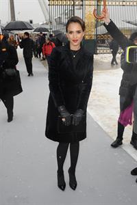 Jessica Alba Christian Dior S/S 2013 Haute Couture show at Paris Fashion Week 1/21/13 