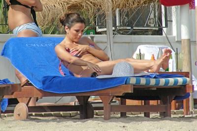 Eva Longoria Wearing a bikini on holiday in Marbella 04.08.13 