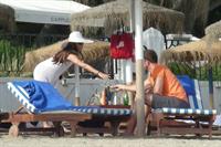 Eva Longoria Wearing a bikini on holiday in Marbella 04.08.13 