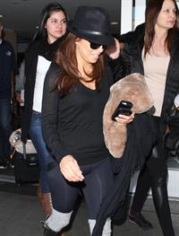 Eva Longoria catches a flight at Los Angeles International Airport (13.02.2013) 