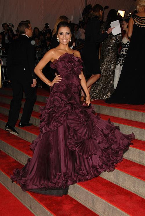 Eva Longoria at the Metropolitan Museum of Arts Costume Institute gala 