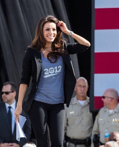 Eva Longoria Obama Campaigns In Nevada in Las Vegas - November 1, 2012