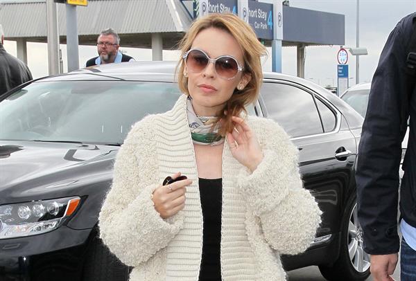 Kylie Minogue Heathrow Airport in London - October 31, 2012