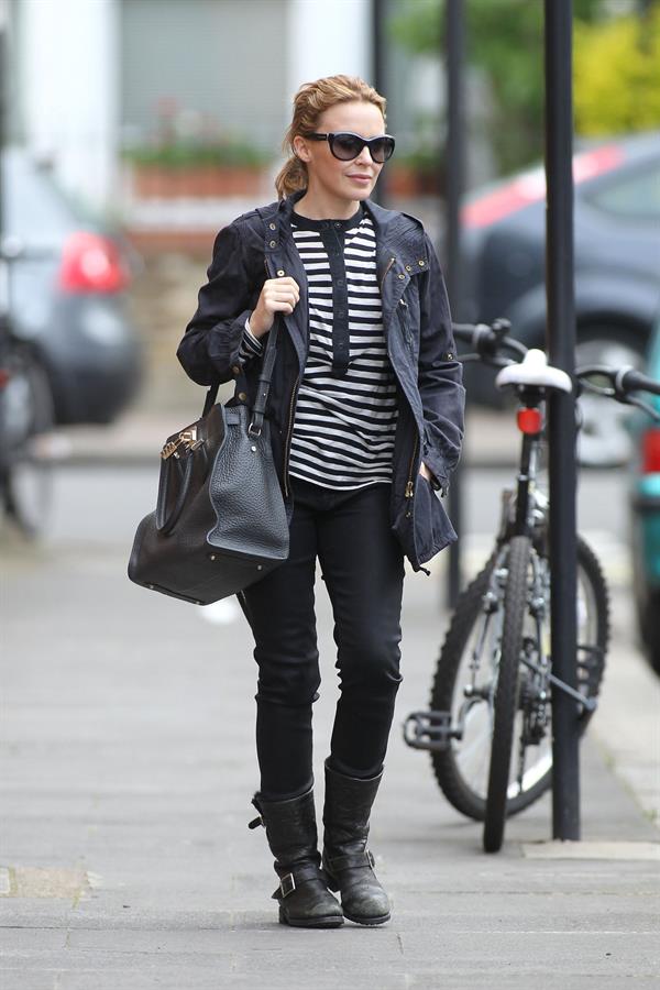Kylie Minogue - Leaving her management company in London - June 6, 2012 