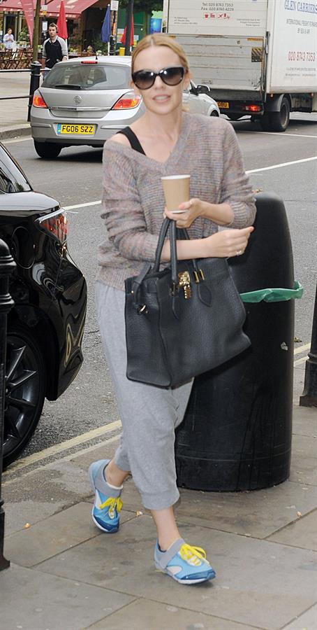 Kylie Minogue - Arriving at a dance studios in Fulham - May 31, 2012