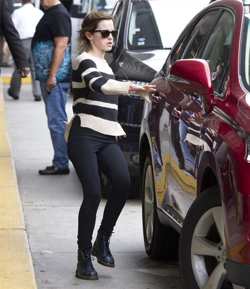 Emma Watson ...at JFK airport in NYC Sept 29, 2012 