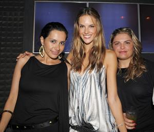 Alessandra Ambrosio parties at MYNT nightclub in Southbeach 
