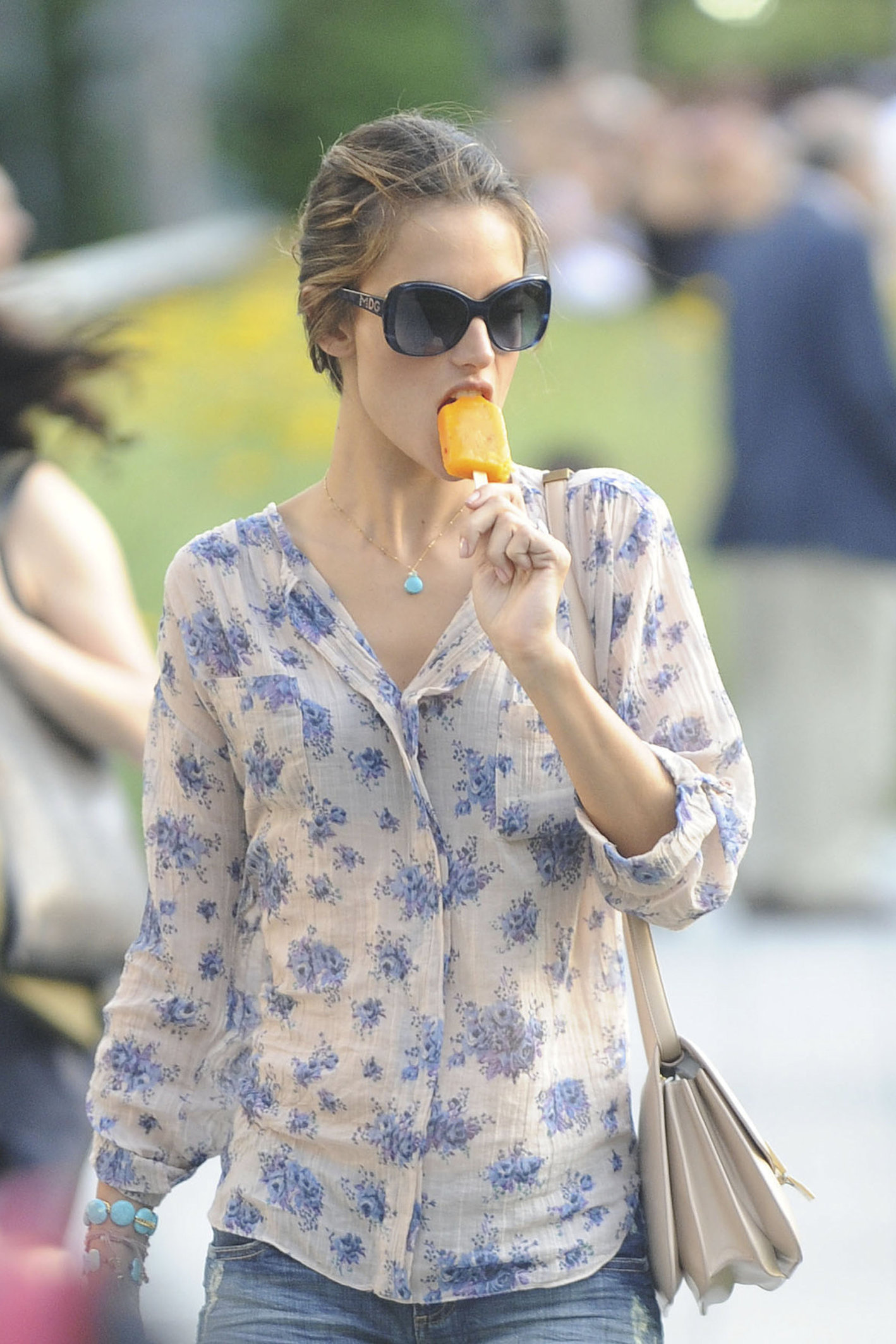 Alessandra Ambrosio New York candids on June 29, 2011 