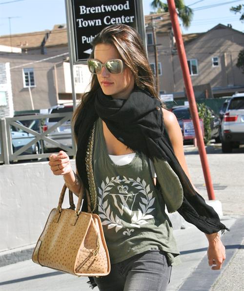 Alessandra Ambrosio out in Brentwood on January 28 