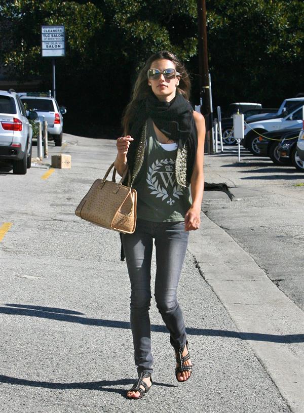 Alessandra Ambrosio out in Brentwood on January 28 