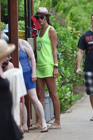 Alessandra Ambrosio out about Hawaii Aug 8, 2011 
