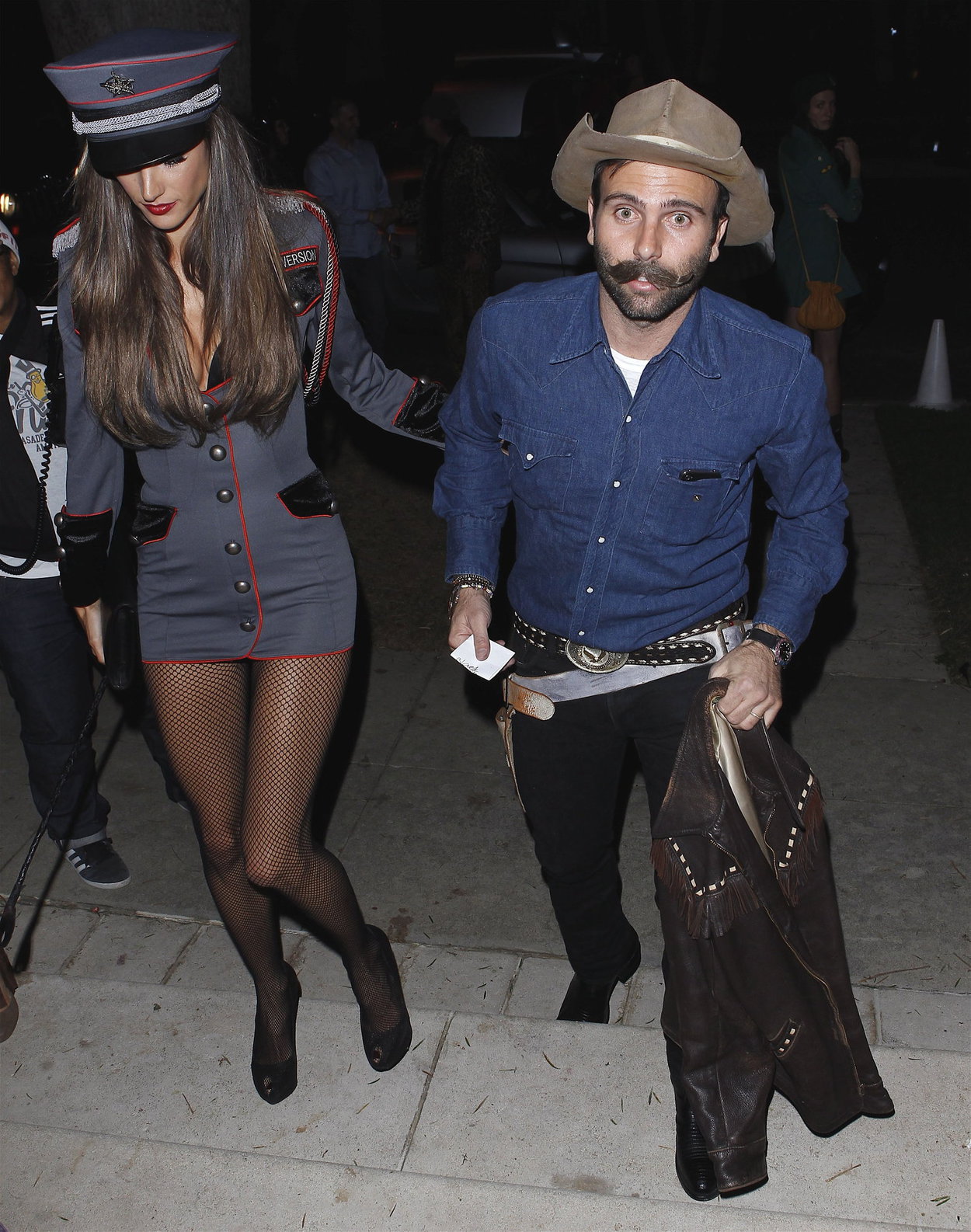Alessandra Ambrosio at a Halloween party in Beverly Hills 10/26/12 