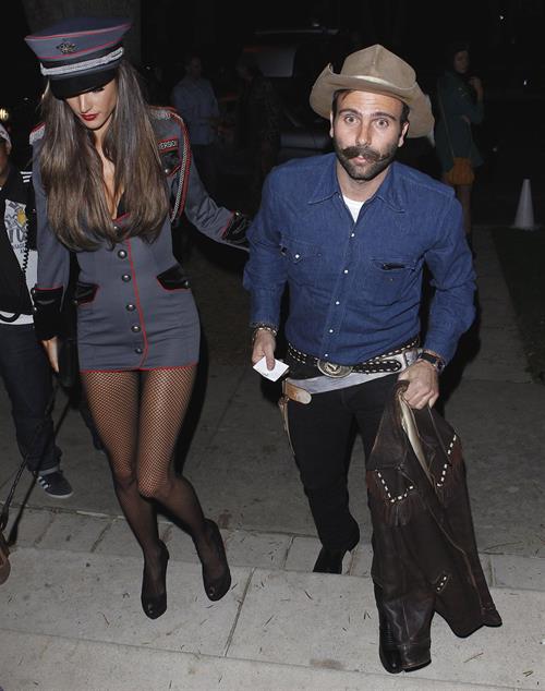 Alessandra Ambrosio at a Halloween party in Beverly Hills 10/26/12 
