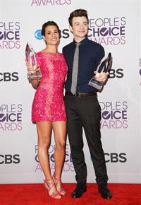 Lea Michele in pink at the 39th Annual People's Choice Awards in Los Angeles on Jan 9, 2013 