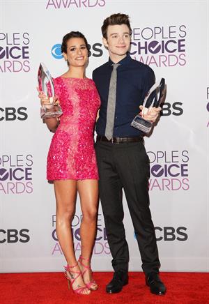 Lea Michele in pink at the 39th Annual People's Choice Awards in Los Angeles on Jan 9, 2013 