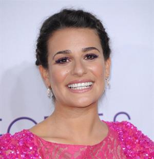 Lea Michele in pink at the 39th Annual People's Choice Awards in Los Angeles on Jan 9, 2013 