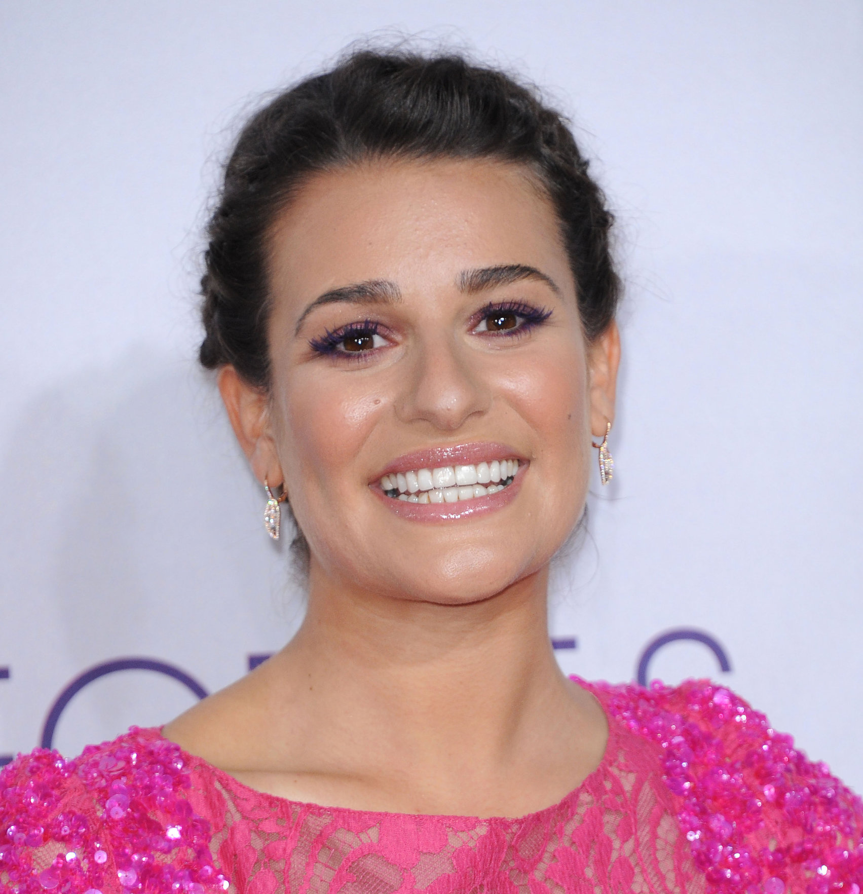 Lea Michele in pink at the 39th Annual People's Choice Awards in Los Angeles on Jan 9, 2013 