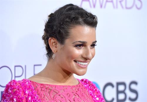 Lea Michele in pink at the 39th Annual People's Choice Awards in Los Angeles on Jan 9, 2013 