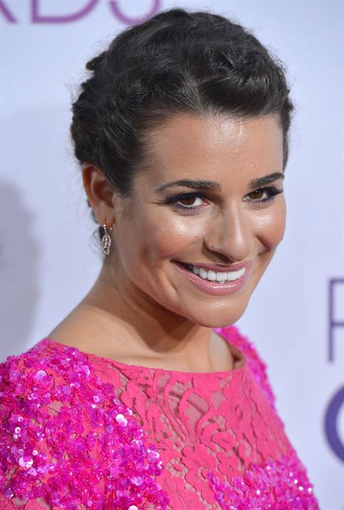 Lea Michele in pink at the 39th Annual People's Choice Awards in Los Angeles on Jan 9, 2013 