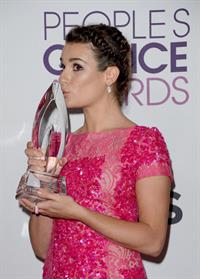 Lea Michele in pink at the 39th Annual People's Choice Awards in Los Angeles on Jan 9, 2013 