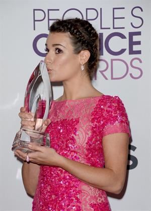 Lea Michele in pink at the 39th Annual People's Choice Awards in Los Angeles on Jan 9, 2013 