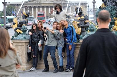 Ashley Greene and Miley Cyrus in Paris France on September 6, 2010 