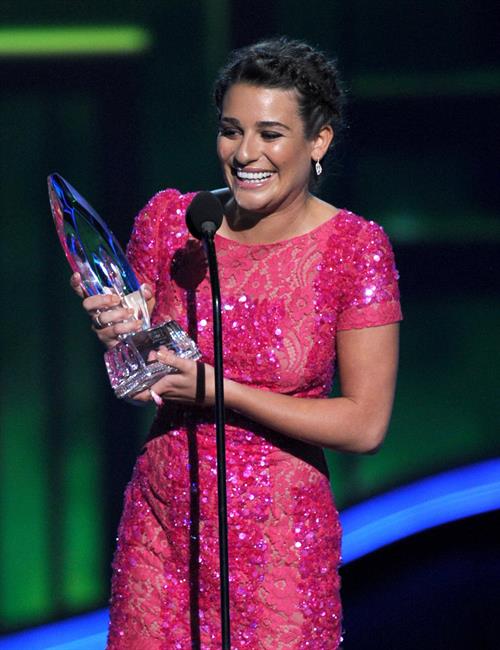 Lea Michele at the 39th Annual People's Choice Awards in Los Angeles on Jan 9, 2013