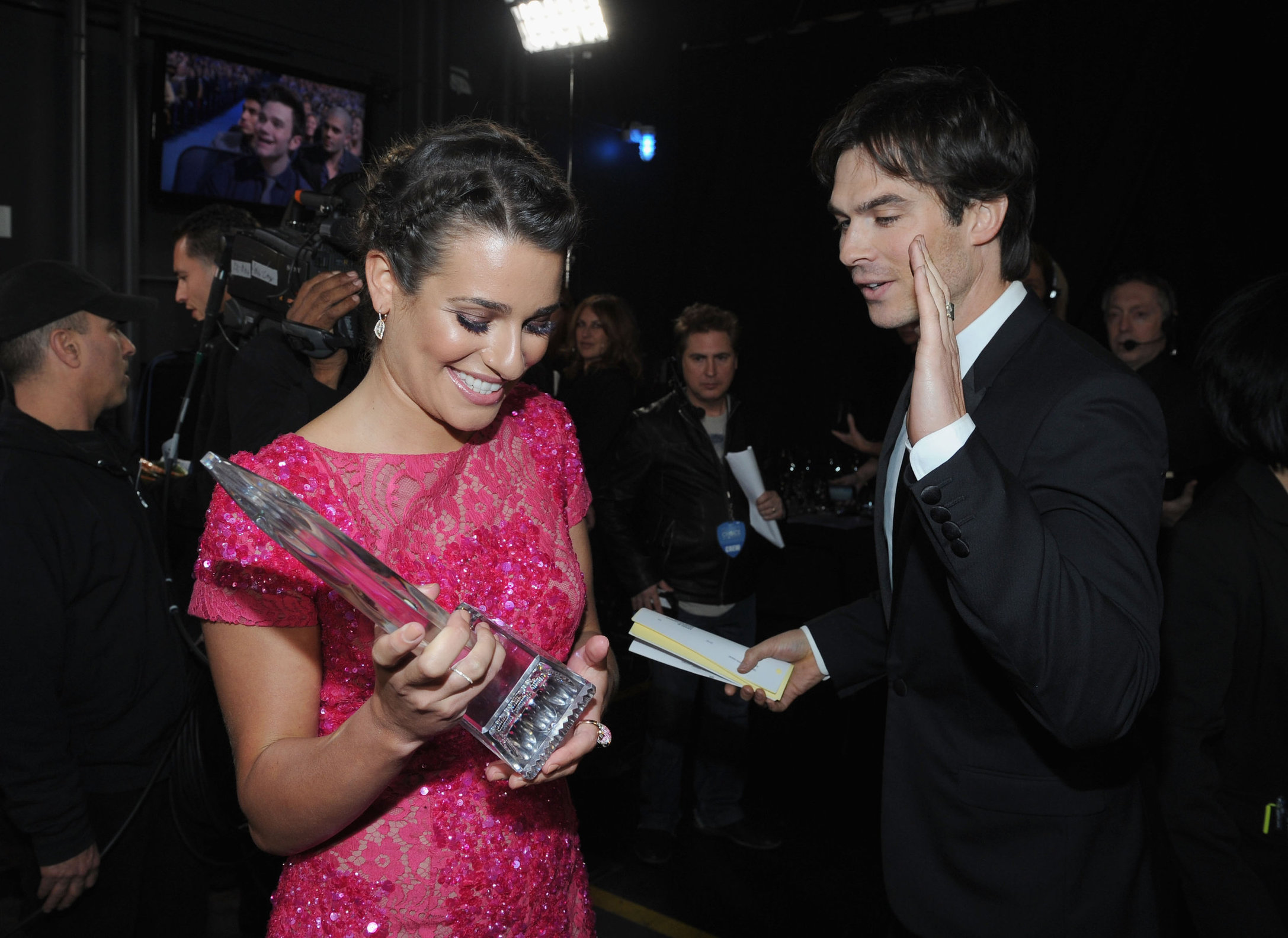 Lea Michele at the 39th Annual People's Choice Awards in Los Angeles on Jan 9, 2013