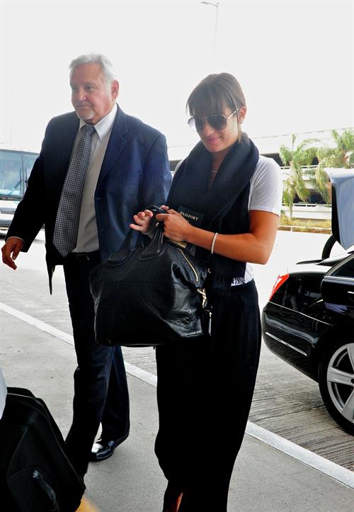 Lea Michele  departs LA airport 9/21/12 