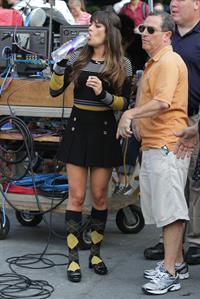 Lea Michele On the Glee set in Washington Square Park, NYC - August 11 2012