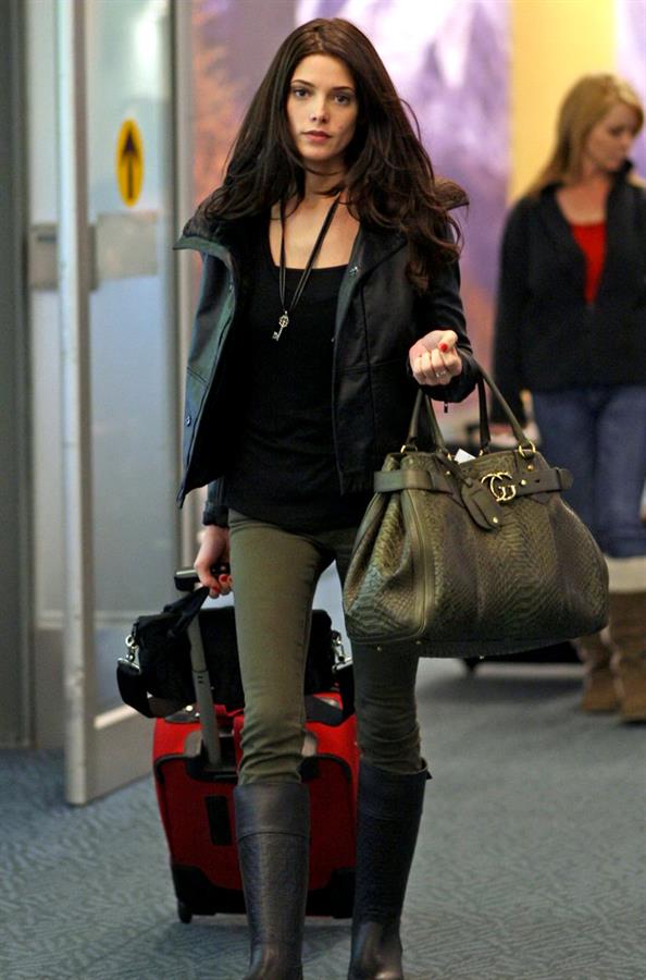 Ashley Greene at Vancouver International Airport April 29, 2012