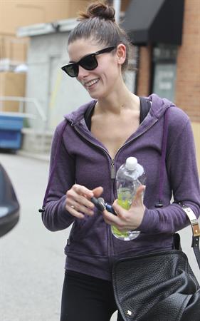 Ashley Greene leaving a gym in Studio City on April 24, 2012 