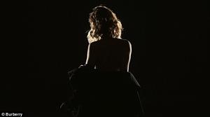 Lily James Topless for Burberry