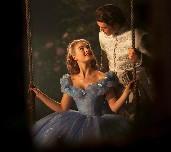 Lily James as Cinderella