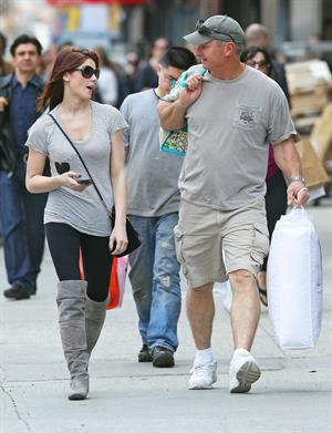 Ashley Greene shopping in New York City on March 18, 2011