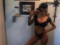 Morgan Hultgren in a bikini taking a selfie