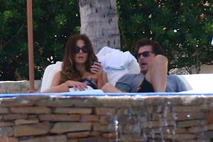 Kate Beckinsale wearing a bikini on vacation in Mexico August 21, 2013