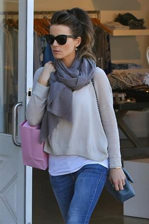 Kate Beckinsale shopping at Calypso store in Brentwood January 31, 2013