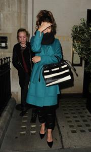 Kate Beckinsale out for dinner at Scott's Restaurant in London February 18-2013 