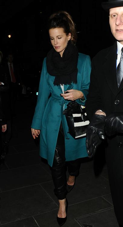 Kate Beckinsale out for dinner at Scott's Restaurant in London February 18-2013 