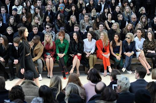 Kate Beckinsale Burberry Prorsum show at London Fashion Week 2/18/13 
