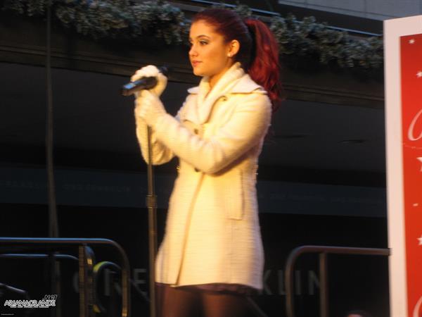 Ariana Grande Macys Lighting event in Boston November 26, 2010