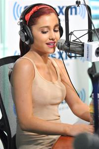 Ariana Grande at SiriusXM studios in New York July 18, 2011 