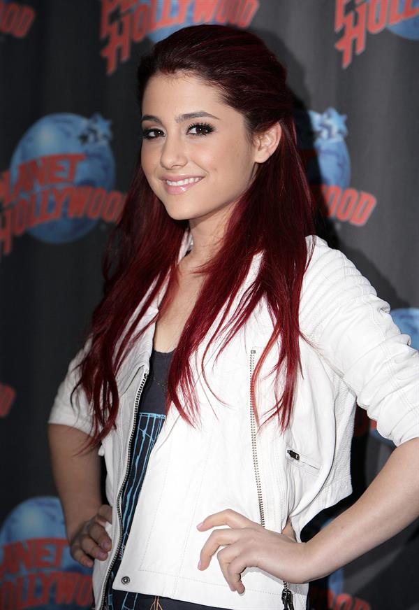 Ariana Grande promoting Nickelodeons Victorious at Planet Hollywood on April 30, 2010 in New York City