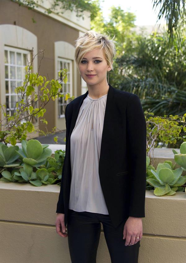 Jennifer Lawrence The Hunger Games: Catching Fire press conference in Beverly Hills, November 8, 2013 