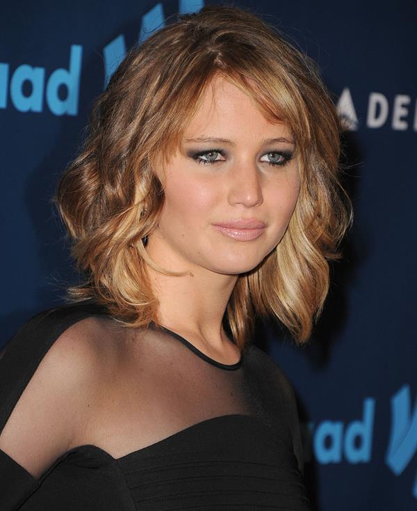 Jennifer Lawrence 24th Annual GLAAD Media Awards in Los Angeles, Apr. 20, 2013 