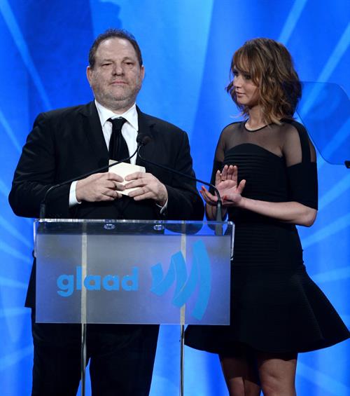 Jennifer Lawrence 24th Annual GLAAD Media Awards in Los Angeles, Apr. 20, 2013 