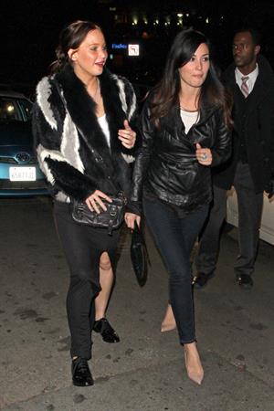 Jennifer Lawrence at Chateau Marmont Hotel 1/5/13  