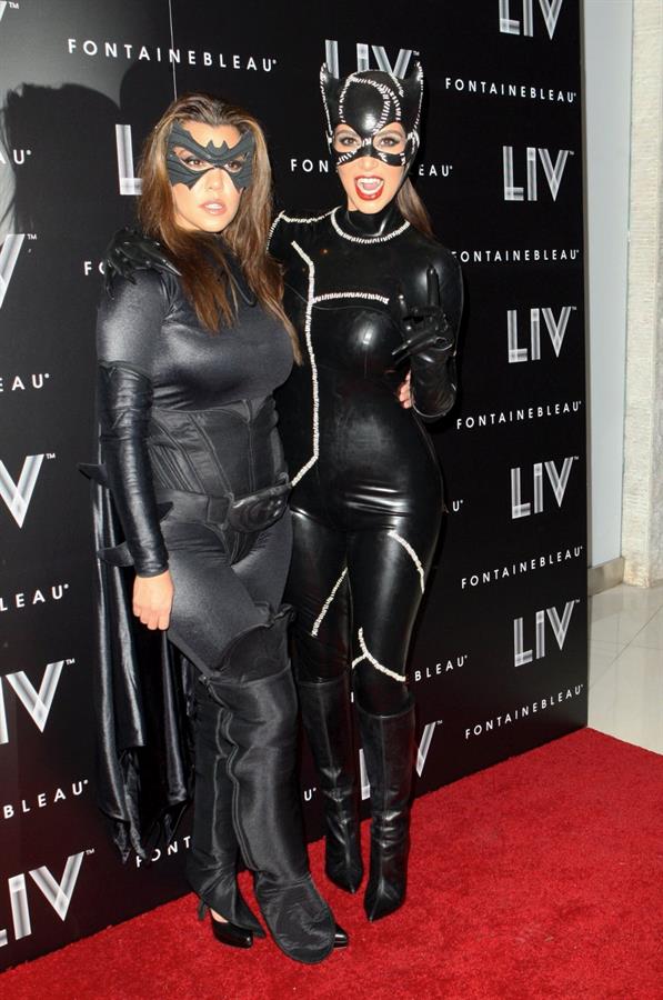 Kim Kardashian - At Halloween Birthday Bash At LIV Nightclub In Florida October 31, 2012