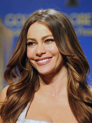 Sofia Vergara at the 69th annual Golden Globe Award Vominations on December 15, 2011